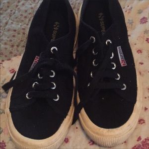 Superga canvas tennis shoes Victoria's sec gray